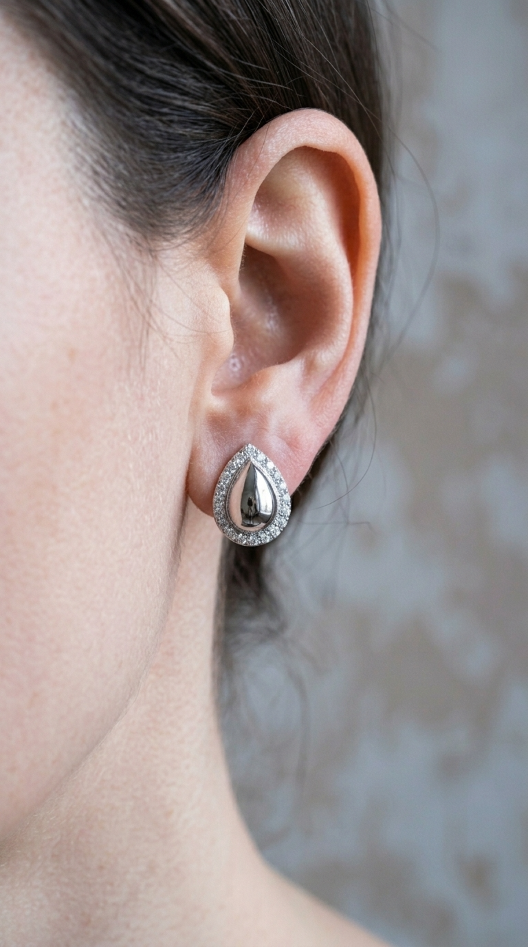Tear drop Earrings — view 3