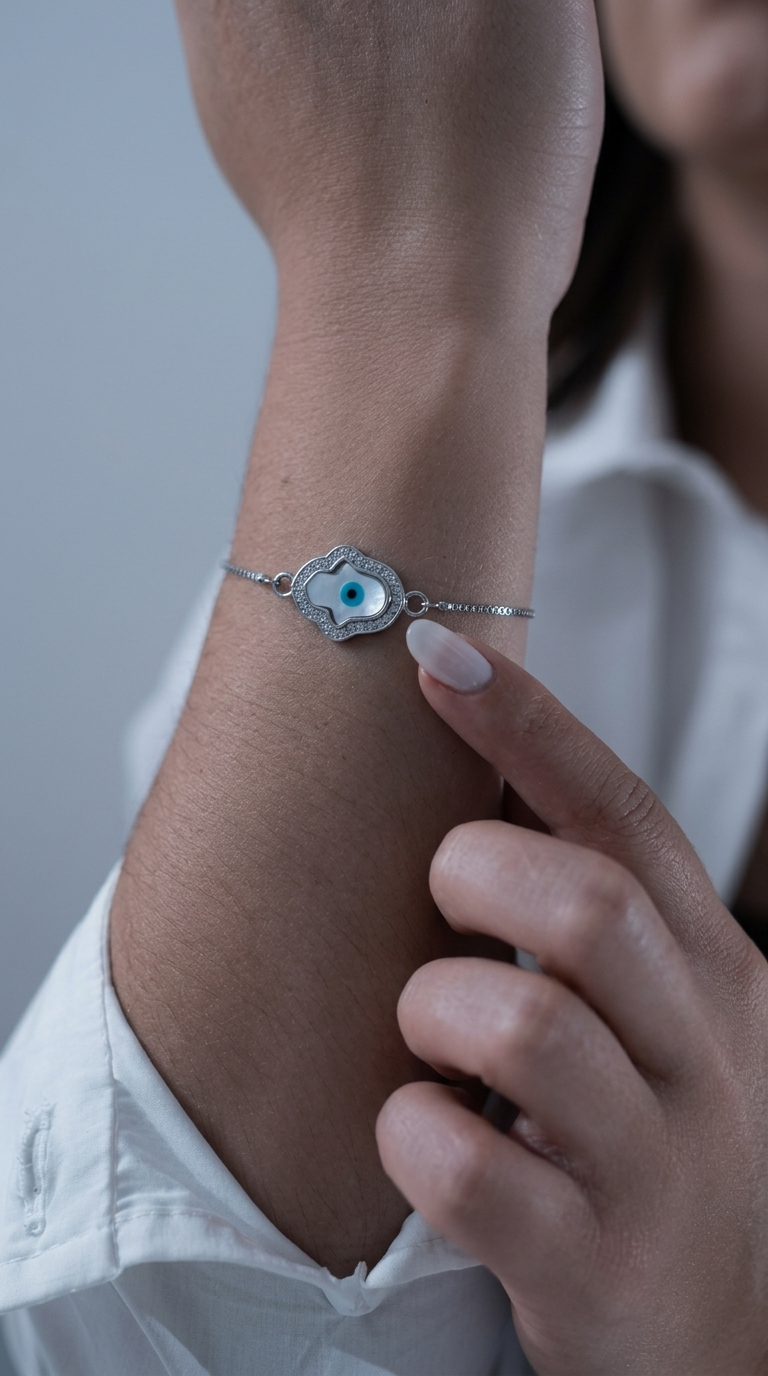 Evil eye blossom bracelet — view 2