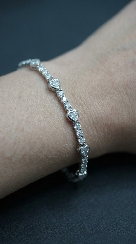 Solid Heart Bracelet — view 3