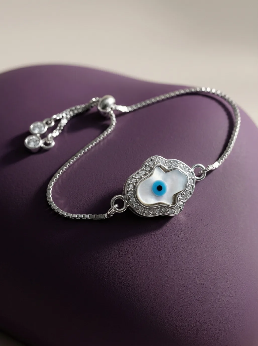 Evil eye blossom bracelet — view 5