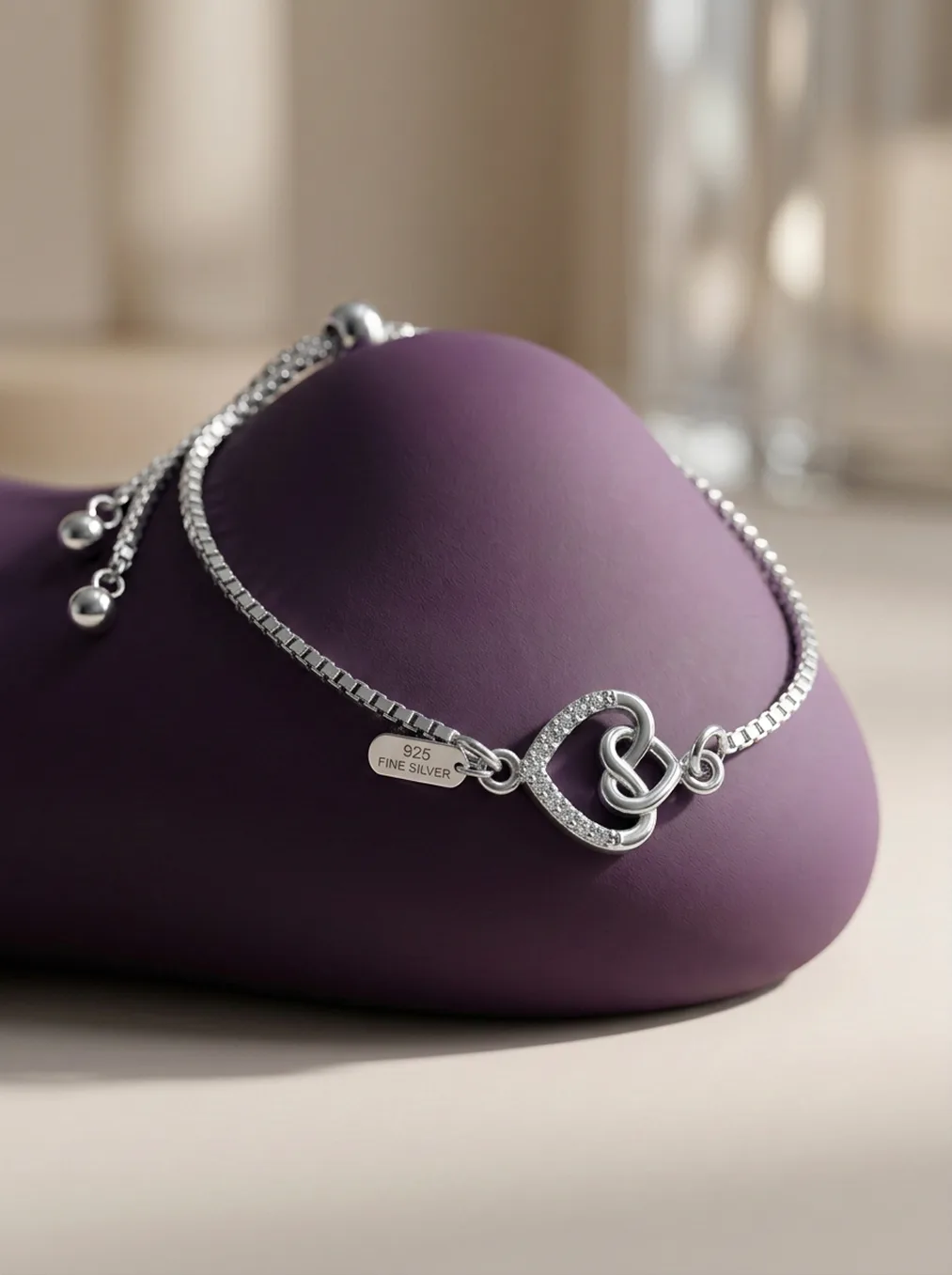 Double Heart Bracelet