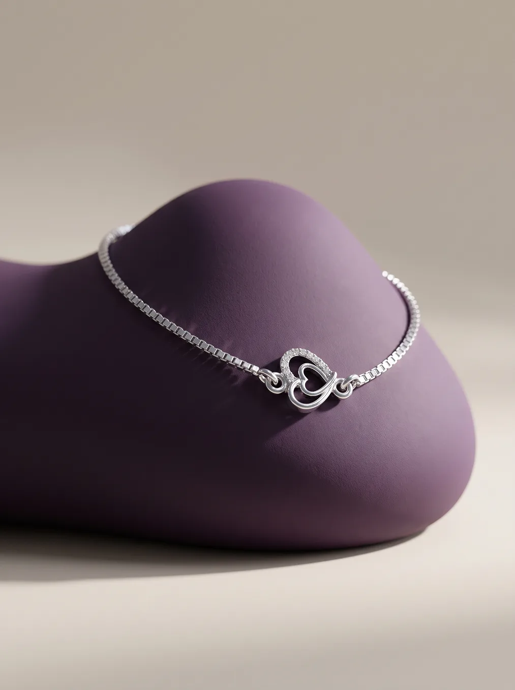 Interlocked Hearts Bracelet