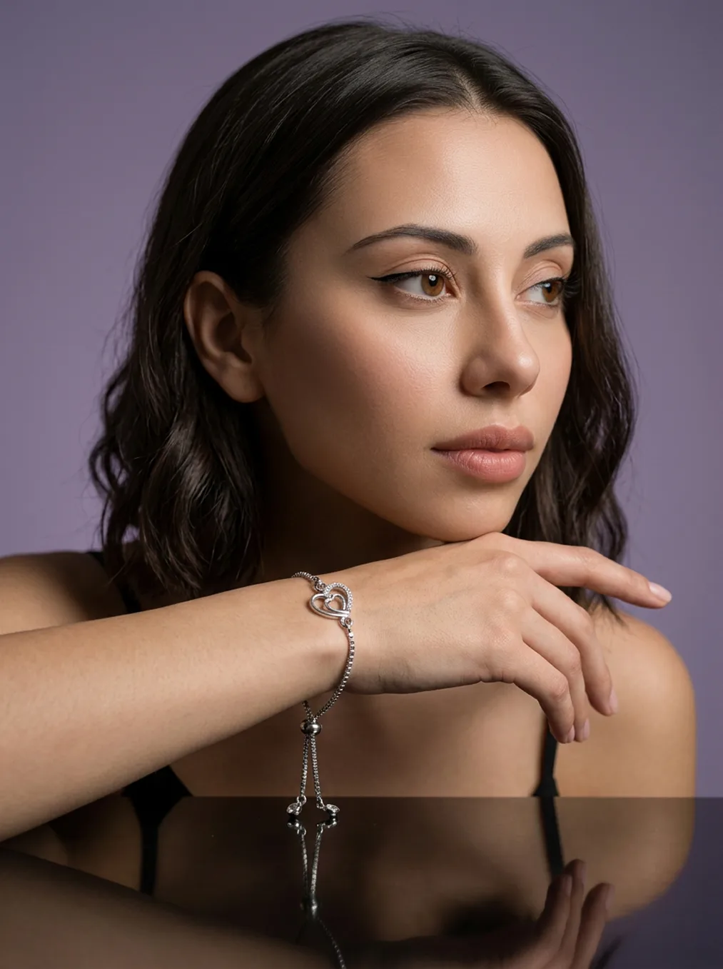 Double Heart Bracelet — view 4